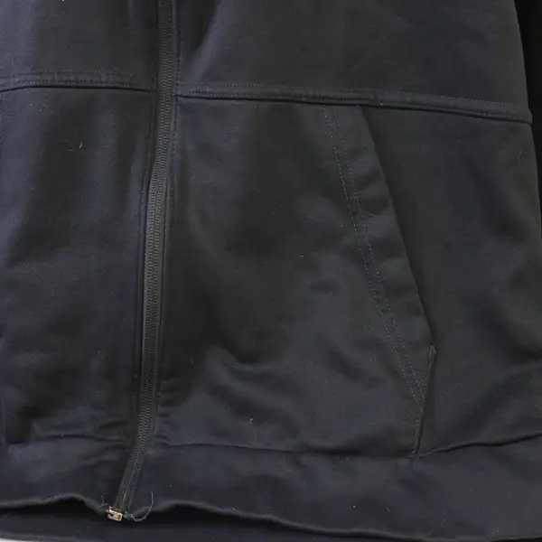 Nike Dri-Fit Standard Fit Black Hooded Zip-Up Jacket Women's Medium