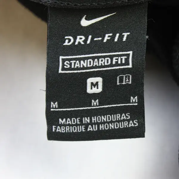 Nike Dri-Fit Standard Fit Black Hooded Zip-Up Jacket Women's Medium
