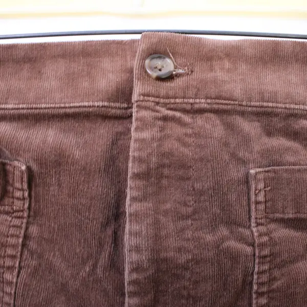 J. Crew Brown Wide-Leg Corduroy Pants Women's Size 33