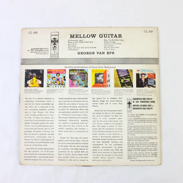 George Van Eps - Mellow Guitar 12" Vinyl Record