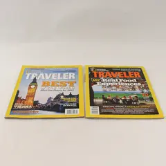 Lot of 2 National Geographic Traveler Magazines October 2011 Nov/Dec 2011 Good