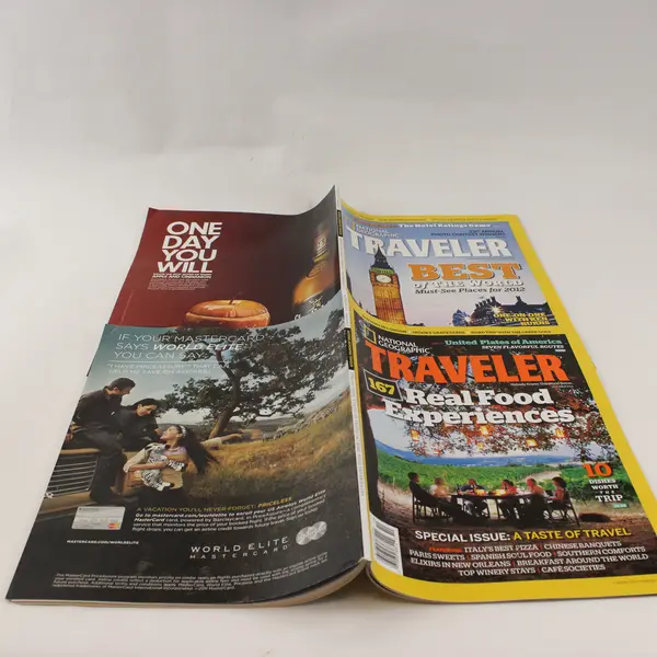 Lot of 2 National Geographic Traveler Magazines October 2011 Nov/Dec 2011 Good