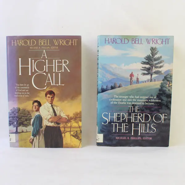 Lot of 2 Harold Bell Wright PB Books The Shepherd of the Hills A Higher Call