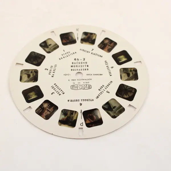 Vintage Meopta Bachkovo Monastery Bulgaria Stereoview Reel