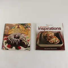 Lot of 2 Pampered Chef Cookbooks Spiral Bound Paperback 1999 & 2005 Good
