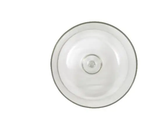 Heavy Domed Clear Glass Cake Plate or Pastry Stand Cloche Cover 10.25 Inch 