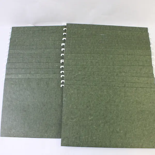 Set of 25 Globe-Weis Legal Size Green Hanging File Folders