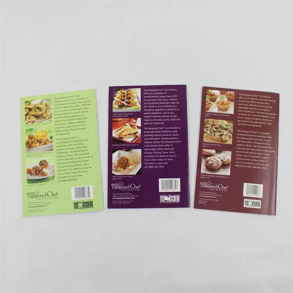 Lot of 3 Pampered Chef Season's Best Recipe Collections 2006 & 2008 Good