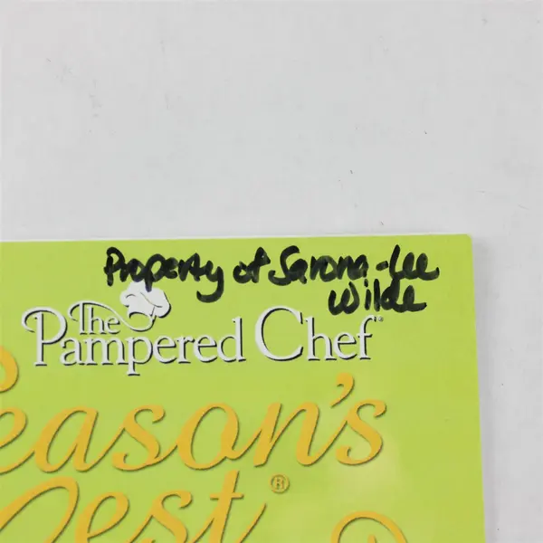 Lot of 3 Pampered Chef Season's Best Recipe Collections 2006 & 2008 Good