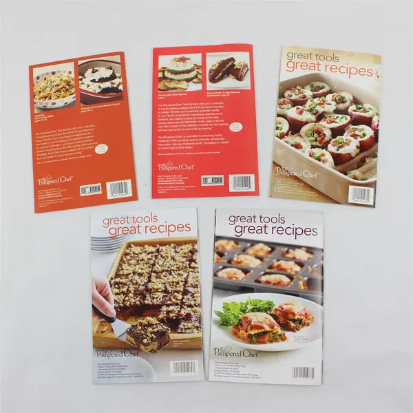 Lot of 5 Pampered Chef Season's Best Recipe Collections 2011-2014 Good