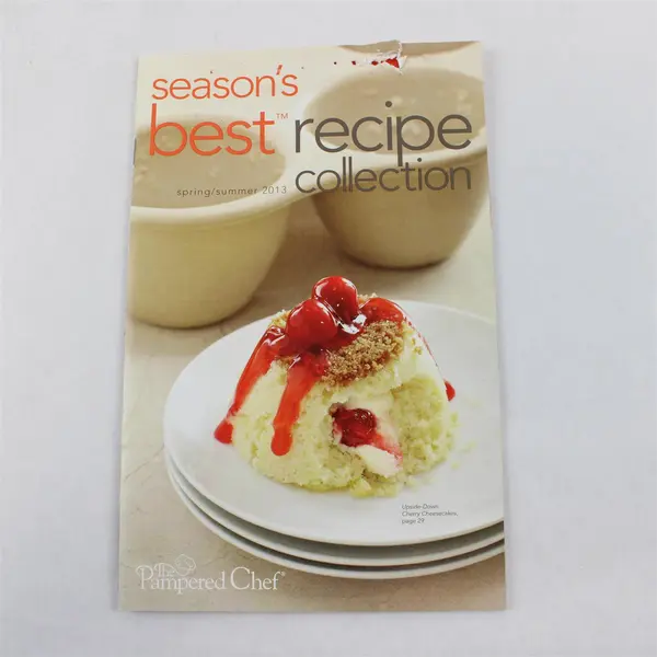 Lot of 5 Pampered Chef Season's Best Recipe Collections 2011-2014 Good