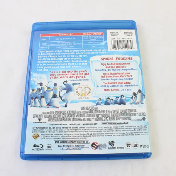 Happy Feet Blu-Ray  Movie 2006, #114097 