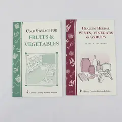Vintage Lot Of 2 Storey Country Wisdom Bulletins 1988 & 1999 Paperback Good