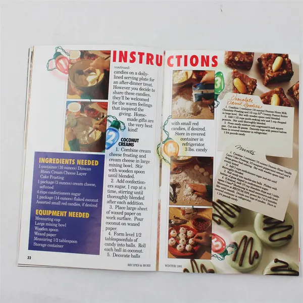 VTG Duncan Hines Recipes & More Winter 1991 Cookbook PB Pamphlet Good Condition
