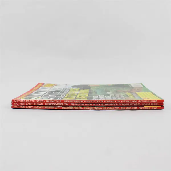Lot of 3 Mother Earth News Magazines 2014 & 2015 Living Wisely Good Condition