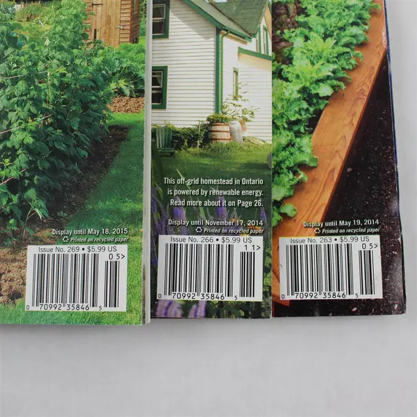 Lot of 3 Mother Earth News Magazines 2014 & 2015 Living Wisely Good Condition