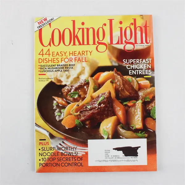 Lot of 9 Cooking Light Magazines April - December 2009 Good Condition