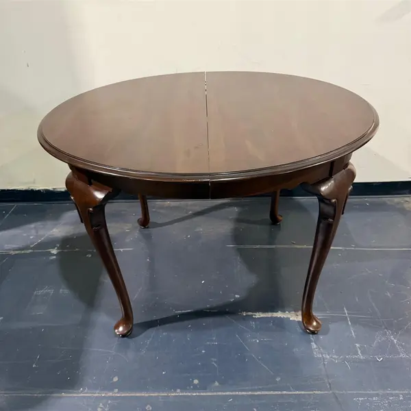 Vtg Ethan Allen Georgian Cherry Dining Table w/ Leaves - Freight / Local Pickup