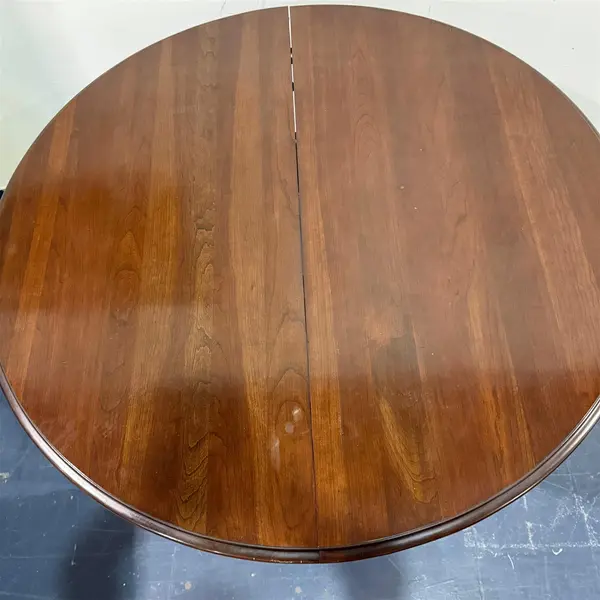 Vtg Ethan Allen Georgian Cherry Dining Table w/ Leaves - Freight / Local Pickup