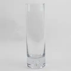 Unbranded/Unmarked Simple Cylinder Clear Glass Vase 10.25" Tall 3.25" Diameter