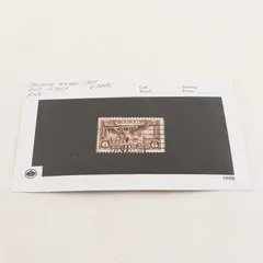 1935 Canada Air Mail 6 Cents Stamp Used Canceled Hinged 