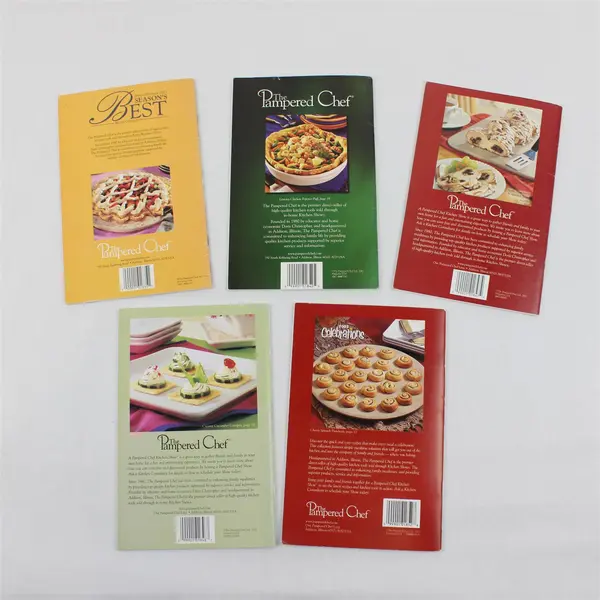 Vintage Lot of 5 Pampered Chef Season's Best Recipe Collections 2001-2003 Good