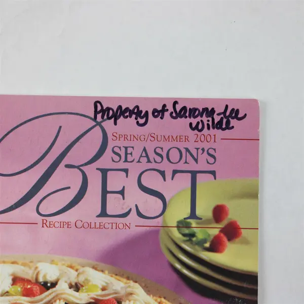 Vintage Lot of 5 Pampered Chef Season's Best Recipe Collections 2001-2003 Good