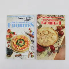 Lot of 2 The Pampered Chef Favorites 1992 & The Pampered Chef Favorites II  1994