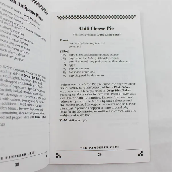 Lot of 2 The Pampered Chef Favorites 1992 & The Pampered Chef Favorites II  1994