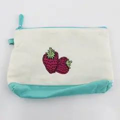 Thirty-One Zipper Pouch Strawberry Print 3013063A001 Travel Bag