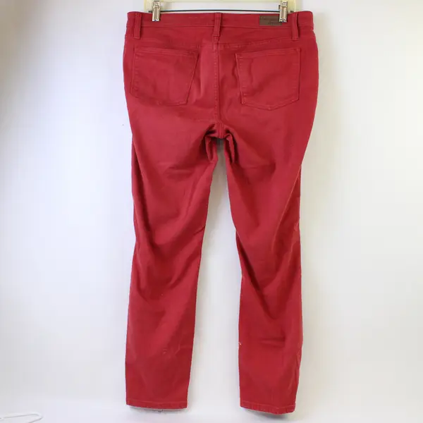 Lakeview Denim Solid Red Skinny Jeans Women's Size 30