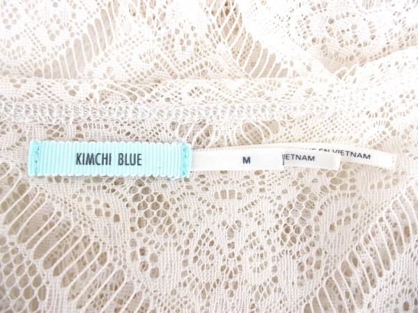 KIMCHI BLUE Boho Scoop Neck Lace Top Short Sleeve Shirt w/ Pocket Size M