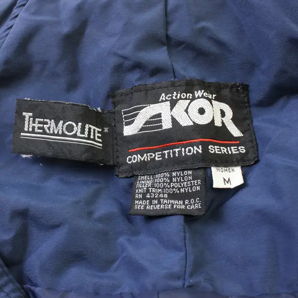 VTG Skor Competition Series Navy Blue Thermolite Snow Ski Bib Women's Medium