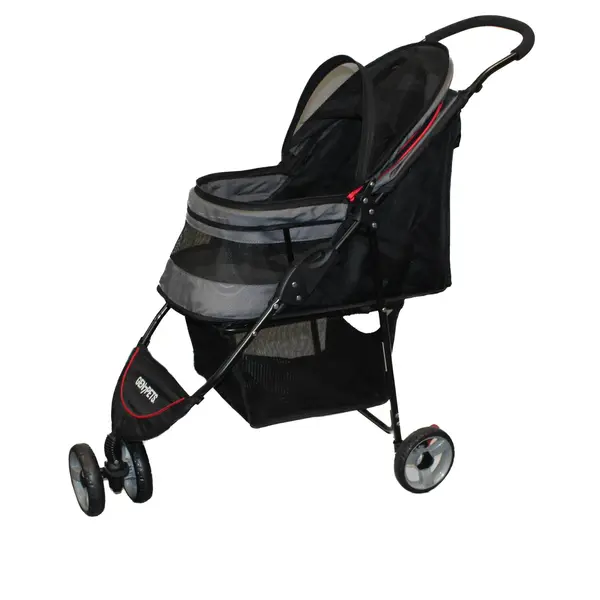 Regal Plus Pet Stroller Gray Shadow - Dogs & Cats Up to 25 lbs