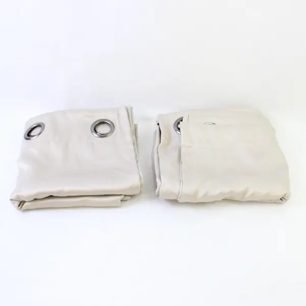 2 Panels Sun Zero Blackout Energy Efficient Grommet Curtains 40" x 84" PEARL