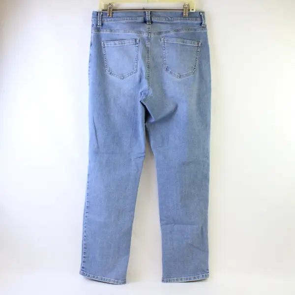 Lot of 2 Gloria Vanderbilt Wms 12 Light Wash Mid-Rise Amanda Denim Jeans - Flaws
