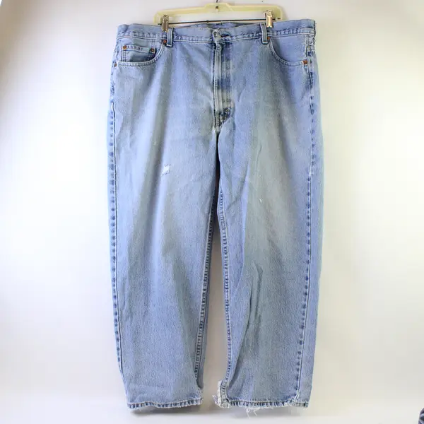 Lot of 2 Levi’s 550 Men's 46x29 Light Wash Relaxed Fit Denim Jeans - Flaws