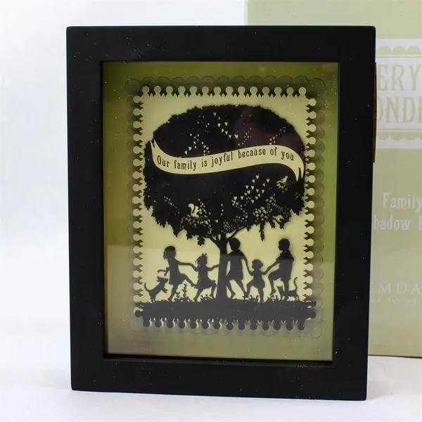 Demdaco Everyday Wonders Family Shadow Box 14205 Decorative Collectible