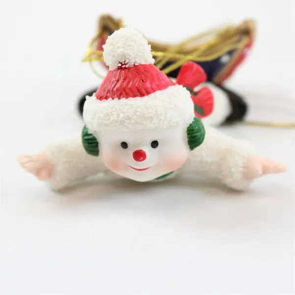 World Bazaars, Inc. Parachuting Snowman Hanging Christmas Ornament 81253