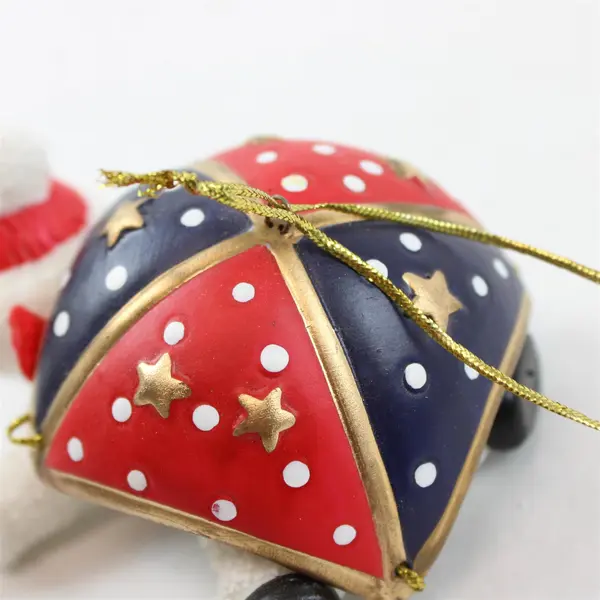 World Bazaars, Inc. Parachuting Snowman Hanging Christmas Ornament 81253