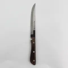 Emperor Steel Straight Edge 10" Stainless Steel Kitchen Knife Wooden Handle Good