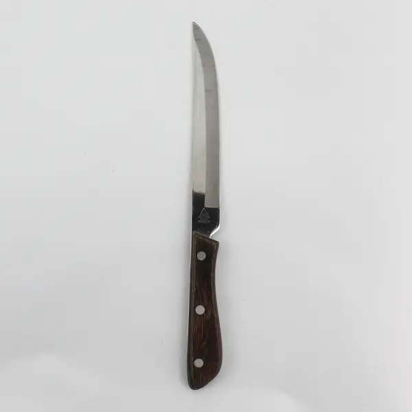 Emperor Steel Straight Edge 10" Stainless Steel Kitchen Knife Wooden Handle Good