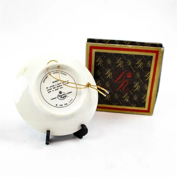 Duncan Royale Miniature Plate History of Santa Russian 3.5in New