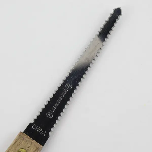 VTG Ekco Stainless Double Sided Serrated Grapefruit Knife Wooden Handle 7.5" 