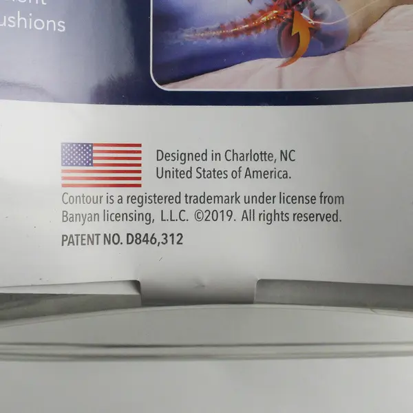 Contour Legacy Memory Foam Leg Pillow Washable Cover