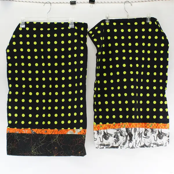 Set of 2 Handmade Halloween Queen Pillowcases 18" x 29"
