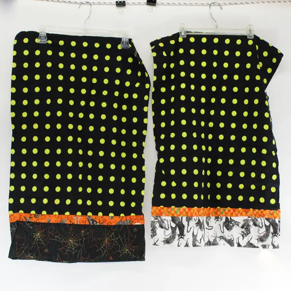 Set of 2 Handmade Halloween Queen Pillowcases 18" x 29"