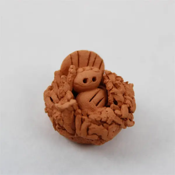 Handcrafted Clay Nativity Scene Miniatures Tabletop Shelf Display 2x2x1.5