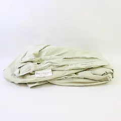 LinenSource Sage Green Pima Cotton Queen Flat Sheet
