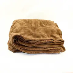 JC Penney Home Collection Solid Brown Throw Blanket 100% Polyester 101" x 90"